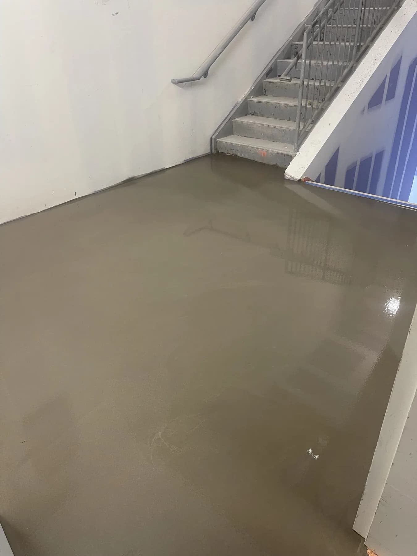 Specialty floor coating or concrete surface preparation work